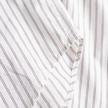 Norse Projects Algot Poplin Stripe Shirt Ecru Stripe - Parasol Store