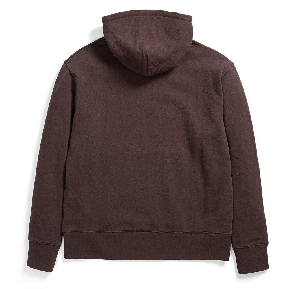 ​Norse Projects Arne Logo Hoodie Heathland Brown