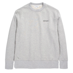 Norse Projects Arne Logo Sweat Light Grey Melange Norse Projects