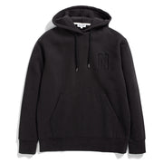 Norse Projects Arne Relaxed Organic Brushed Fleece N Logo Hoodie Black Norse Projects