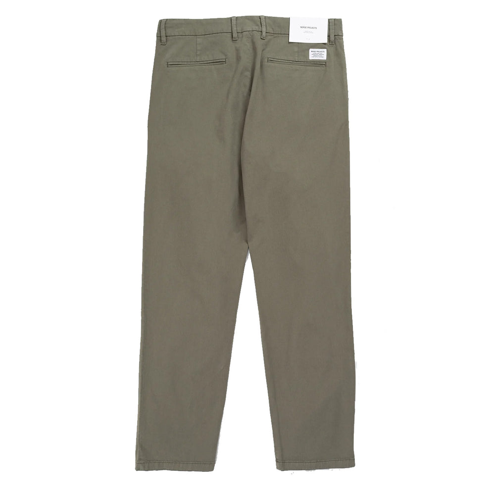 Norse Projects Aros Regular Light Stretch Trousers Dried Sage Green Norse Projects