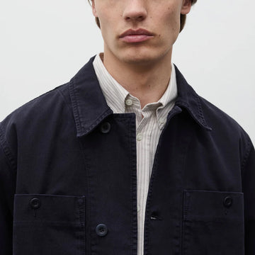 Norse Projects Arresskov Broken Twill Overshirt Dark Navy