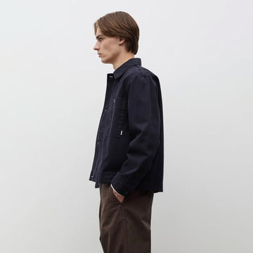 Norse Projects Arresskov Broken Twill Overshirt Dark Navy