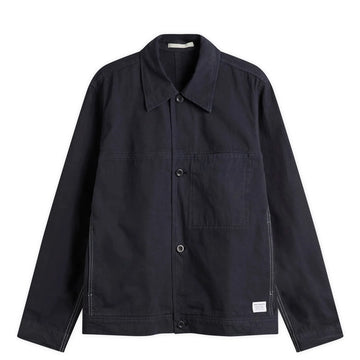 Norse Projects Arresskov Compact Cotton Overshirt Dark Navy