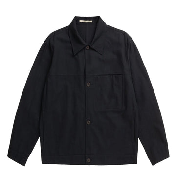 Norse Projects Arresskov Compact Cotton Overshirt Dark Navy