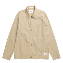 Norse Projects Arresskov Compact Cotton Overshirt Utility Khaki