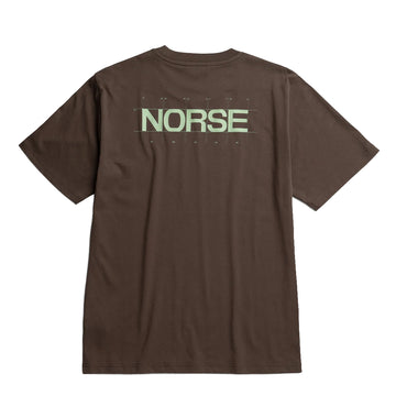 Norse Projects BST Back Print T-shirt Delicioso Brown