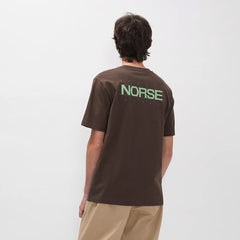 Norse Projects BST Back Print T-shirt Delicioso Brown