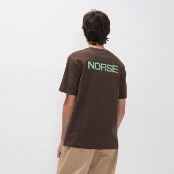 Norse Projects BST Back Print T-shirt Delicioso Brown