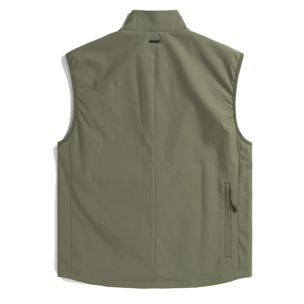 Norse Projects Birkholm Solotex Twill Vest Sediment Green - Parasol Store