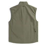 Norse Projects Birkholm Solotex Twill Vest Sediment Green - Parasol Store