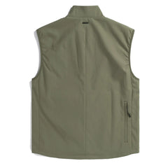 Norse Projects Birkholm Solotex Twill Vest Sediment Green - Parasol Store