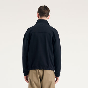 Norse Projects Bjorn Relaxed Organic Loopback Track Jacket Dark Navy - Parasol Store