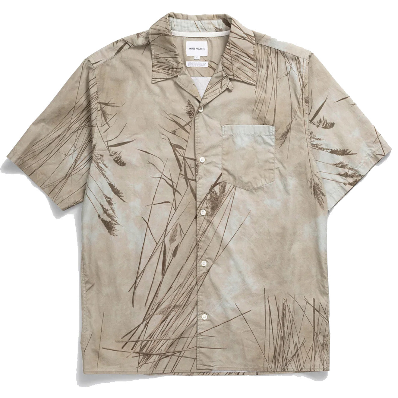 Norse Projects Carsten Print SS Shirt Light Khaki Norse Projects