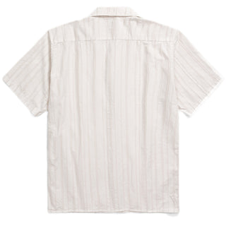 Norse Projects Carston Stripe SS Shirt Marble White - Parasol Store