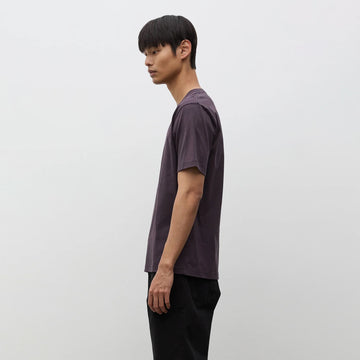 Norse Projects Dyrehaven Organic Logo Print T-Shirt Darkest Purple