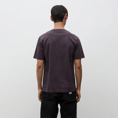 Norse Projects Dyrehaven Organic Logo Print T-Shirt Darkest Purple