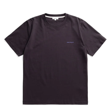 Norse Projects Dyrehaven Organic Logo Print T-Shirt Darkest Purple