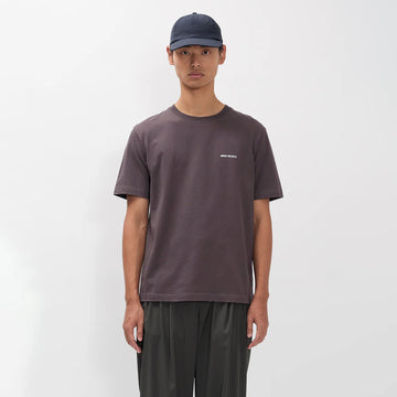 Norse Projects Dyrehaven Organic Logo Print T-shirt Shale