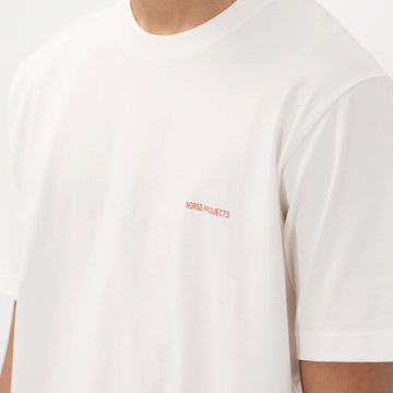 Norse Projects Dyrehaven Organic Logo Print T-shirt White