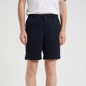Norse Projects Ezra Relaxed Organic Stretch Twill Short Dark Navy - Parasol Store