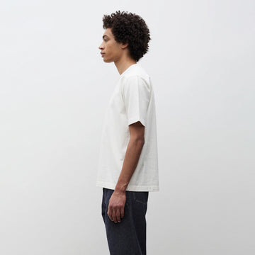 Norse Projects Elmelunde Soft Compact Cotton T-Shirt White