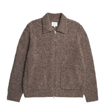 Norse Projects Erik Donegal Diamond Jacket Seal Brown