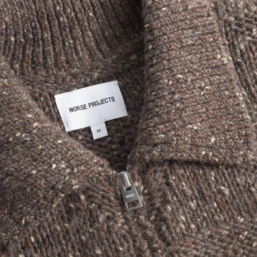 Norse Projects Erik Donegal Diamond Jacket Seal Brown - Parasol Store