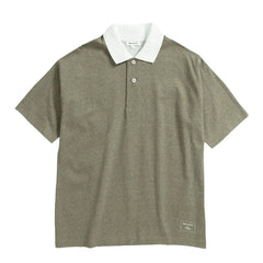 Norse Projects Espen Loose Printed S/S Polo Sediment Green
