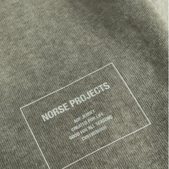 Norse Projects Espen Loose Printed S/S Polo Sediment Green - Parasol Store