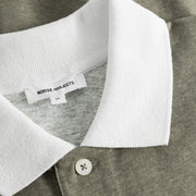 Norse Projects Espen Loose Printed S/S Polo Sediment Green - Parasol Store