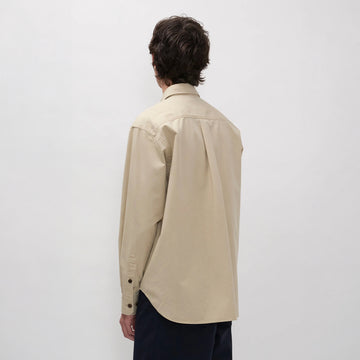 Norse Projects Espevik Faded Pigment Dyed Oversize Utility Shirt Tan