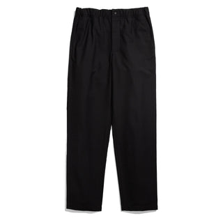 Norse Projects Ezra Relaxed Cotton Wool Twill Trouser Black - Parasol Store