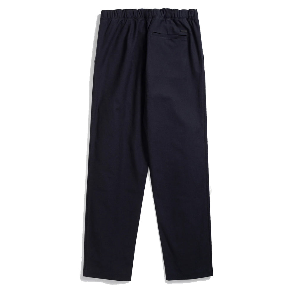 Norse Projects Ezra Relaxed Cotton Wool Twill Trouser Dark Navy - Parasol Store