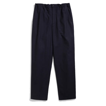 Norse Projects Ezra Relaxed Cotton Wool Twill Trouser Dark Navy - Parasol Store