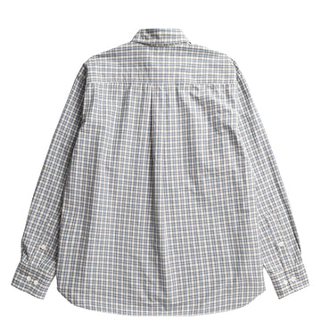 Norse Projects Falster Fine Check Oversize Shirt Cerulean