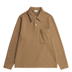 Norse Projects Fraser Relaxed Organic Loopback L/S Polo Oak - Parasol Store