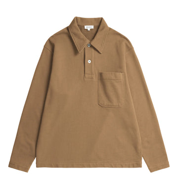 Norse Projects Fraser Relaxed Organic Loopback L/S Polo Oak