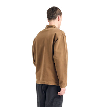 Norse Projects Fraser Relaxed Organic Loopback L/S Polo Oak - Parasol Store