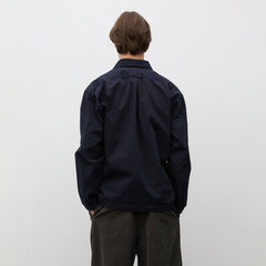 Norse Projects Grenskogen Compact Cotton Pullover Shirt Dark Navy