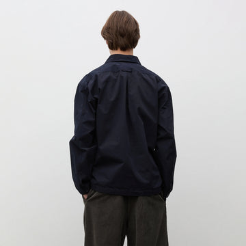 Norse Projects Grenskogen Compact Cotton Pullover Shirt Dark Navy