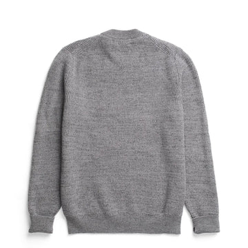 Norse Projects Henning Cotton Wool Rib Sweater Dark Grey Melange