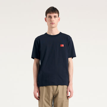 Norse Projects Holger Organic Department Print T-Shirt Dark Navy - Parasol Store