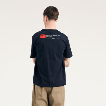 Norse Projects Holger Organic Department Print T-Shirt Dark Navy - Parasol Store