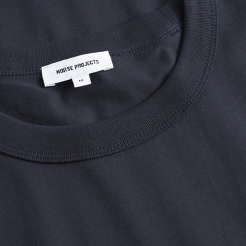 Norse Projects Holger Organic Department Print T-Shirt Dark Navy - Parasol Store