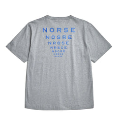 Norse Projects Holger Organic Optic Print T-shirt Grey Melange - Parasol Store