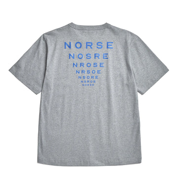 Norse Projects Holger Organic Optic Print T-shirt Grey Melange