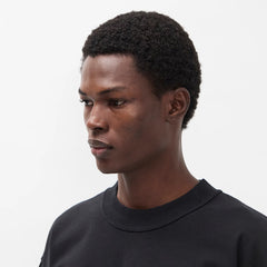 Norse Projects Isefjord Compact Cotton LS T-shirt Black