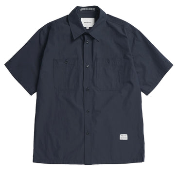 Norse Projects Ivan Tech Poplin SS Shirt Dark Navy - Parasol Store