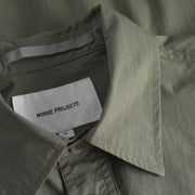 Norse Projects Ivan Tech Poplin SS Shirt Ivy Green - Parasol Store